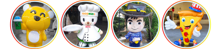 รับผลิตหุ่นมาสคอตไฟเบอร์กลาส